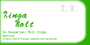 kinga molt business card